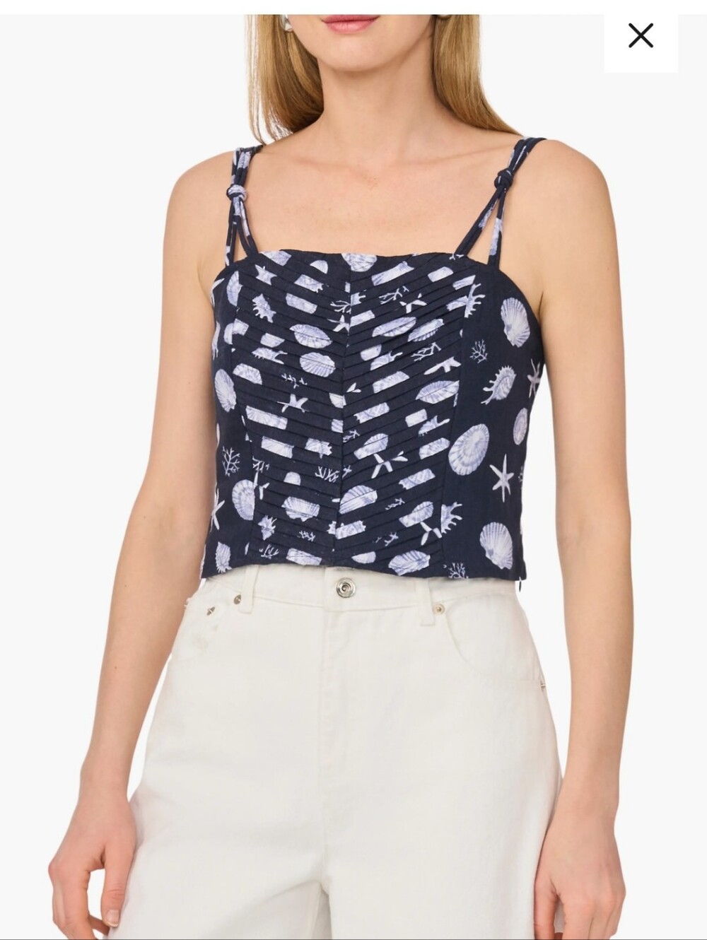 1. State Pintuck Cami In Color Cosmic Blue Size XL NWT